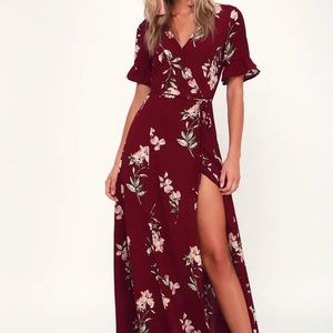 Lulu’s Wrap Maxi Dress